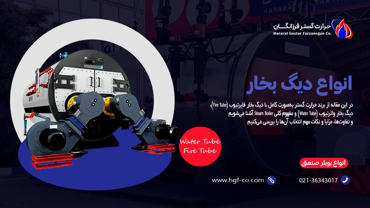 انواع دیگ بخار حرارت گستر فرزانگان