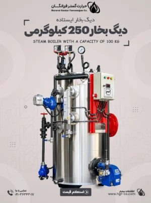 دیگ بخار 250 کیلوگرمی حرارت گستر فرزانگان